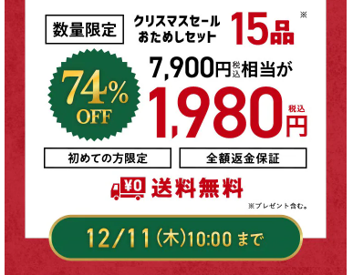 【2025年限定】Oisixのクリスマスセール！豪華15品が74%OFFの大特価